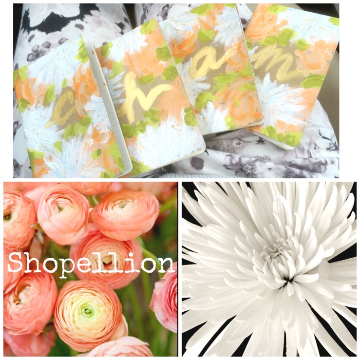 custom bridesmaid floral journals